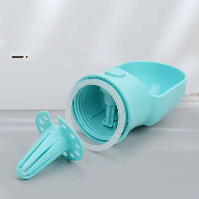Dog Cat Water Bottle, Portable Pet Water Bottle with Food Container, Outdoor Water Dispenser, Leak Proof Water Bottles for Dogs